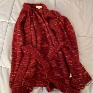 Maroon cardigan